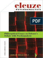 De BOLLE Leen Org Deleuze and Psychoanalysis PDF