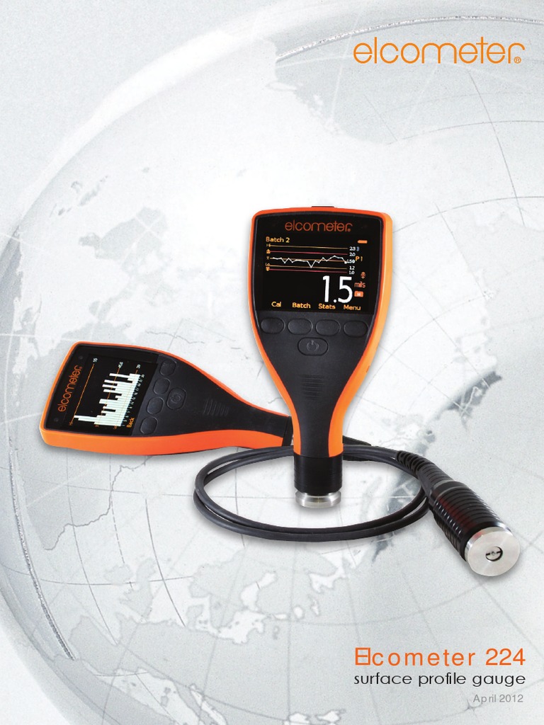 Elcometer 224 Surface Profile Gauge | PDF | Calibration | Android ...