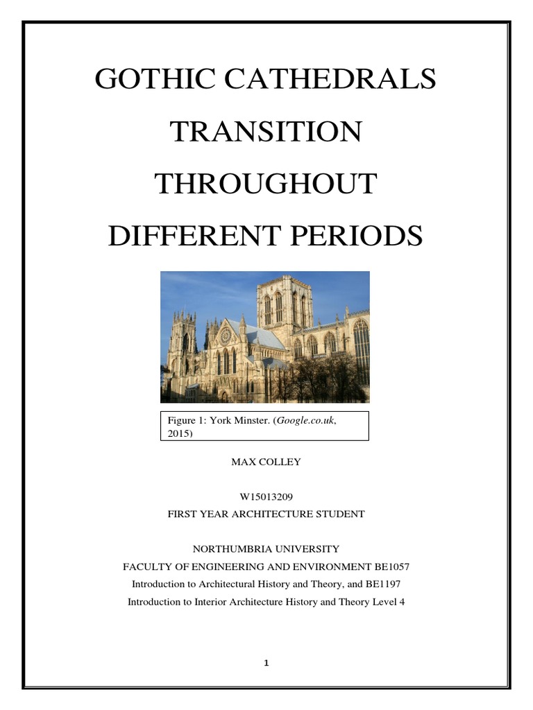 Evolution of Gothic Cathedrals | PDF | Gothic Architecture | Vault ...