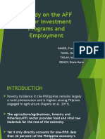 A Study On The AFF Sector Investment Programs