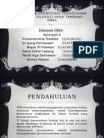 Aplikasi Bioremediasi Pengolahan Limbah (Sludge) Tambang Emas