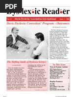 Download The Dyslexic Reader 2001 Issue 23 by Davis Dyslexia Association International SN2938087 doc pdf