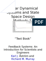 Linear System and State Space Design Methods