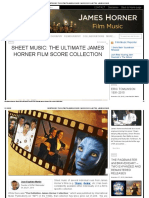 Sheet Music - The Ultimate James Horner Film Score Collection James Horner