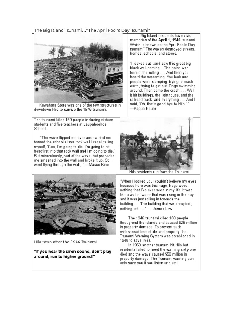 Tsunami Big Island Survivors Pdf