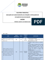 POPRUA - RELATÓRIO TRIMESTRAL plano população de rua 2º trimestre 2015