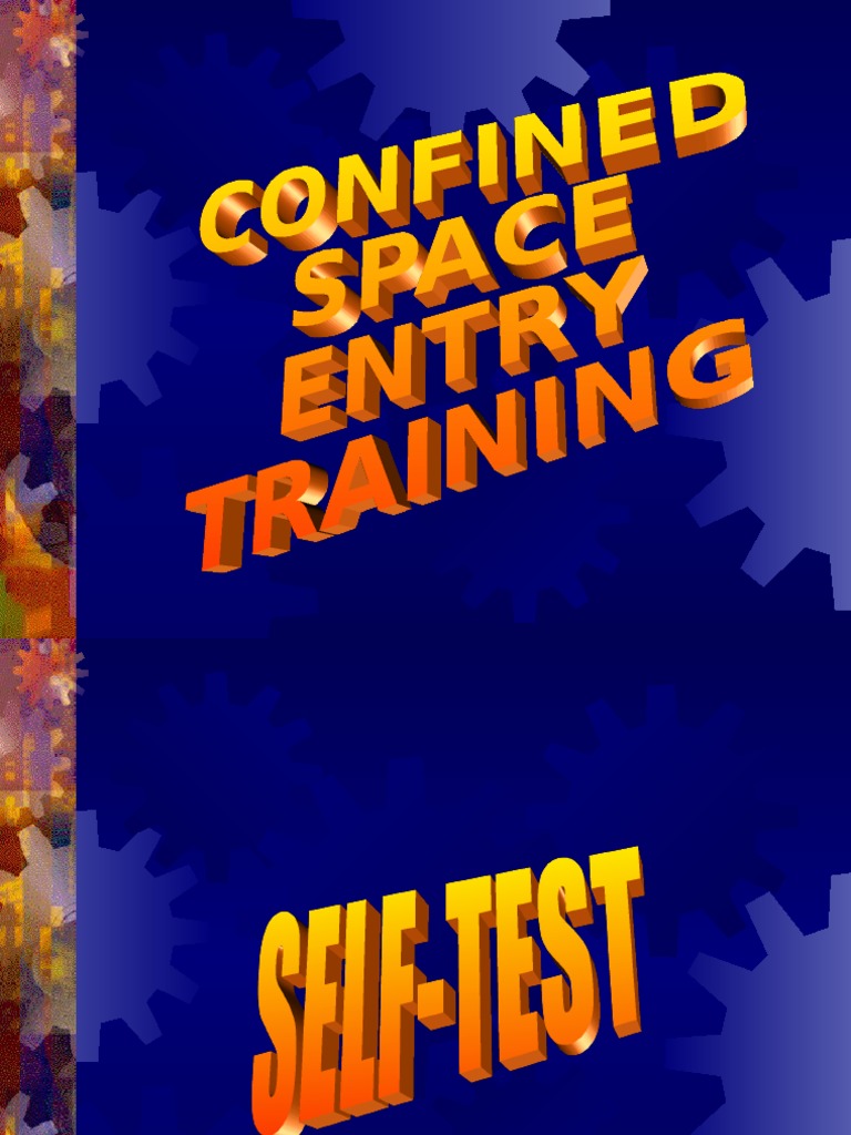 Confined Spaces Power Point Pdf Personal Protective Equipment