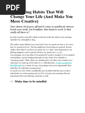 11 Morning Habits That Will Change Your Life