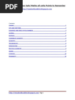 10th Samacheer Kalvi Maths All Units Points To Remember