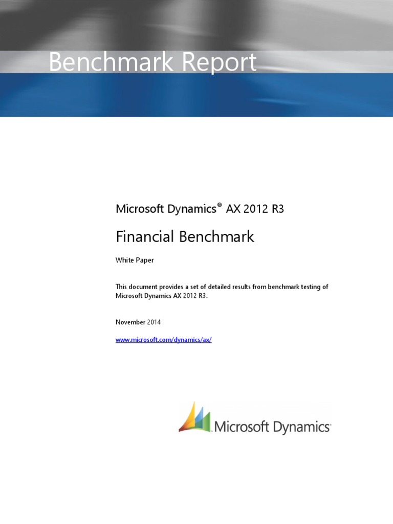 AX2012 R3 Financial Benchmark Detailed Results | PDF | Microsoft Sql ...
