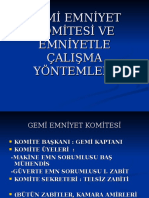 Gemi̇ Emni̇yet Komi̇tesi̇ Ve Emni̇yetle Çalişma Yöntemleri̇