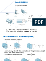 Unsymmetrical Bending Shear Stress Distribution