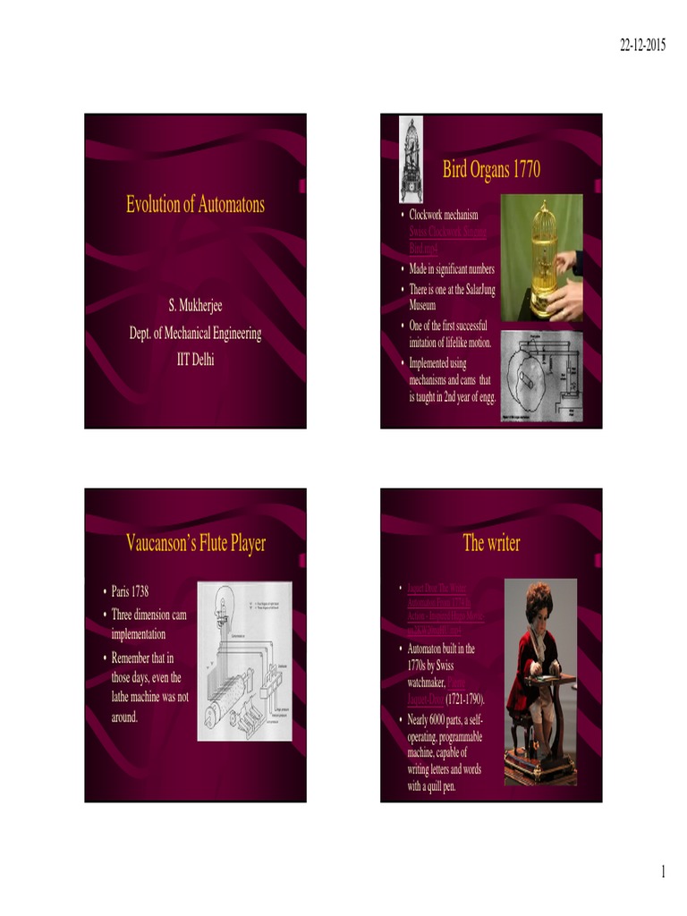 Evolution of Automatons | PDF | Least Squares | Robot