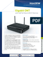 GPON ONT with VoIP, Video & Wi-Fi H640RW