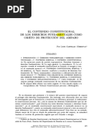 El Contenido Constitucional de Los Derechos FundamentaleS