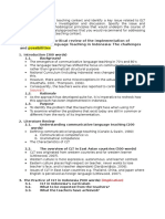 Temporary Title: A Critical Review of The Implementation of Communicative Language Teaching in Indonesia: The Challenges and Possibilities