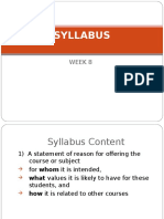 Week 6 Syllabus