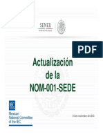 Actualizacion NOM 001 SEDE