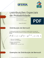 Distribuições Especiais de Probabilidade