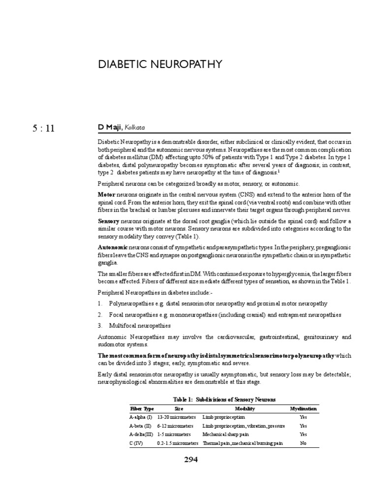 Diabetic Neuropathy | PDF | Peripheral Neuropathy | Diabetes Mellitus