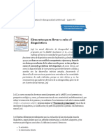 Elementos Para El Diagnóstico de Discapacidad Intelectual - (Parte v) - Info Sobre Los Trastornos Del Espectro Autista (TEA)