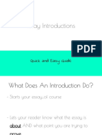 Essay Introductions: Quick and Easy Guide