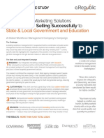 An Integrated Marketing Solutions Case Study for Selling Successfully to State & Local Government and Education