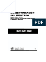 La Identificacion Del Imputado PDF