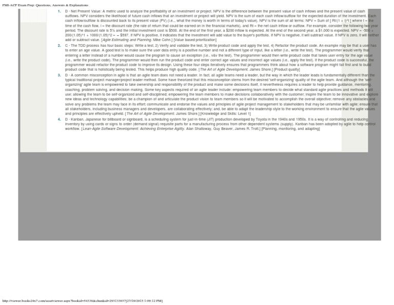 PMI-ACP復習過去問