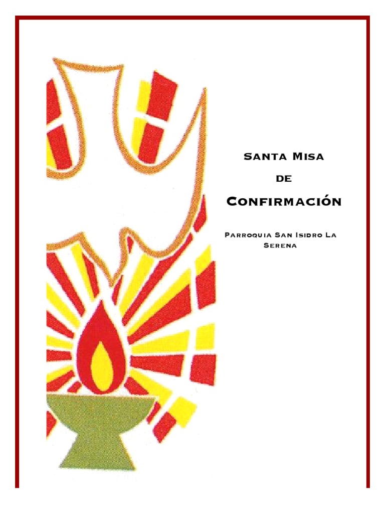 Guion misa de Confirmaciones | Confirmación | eucaristía ...