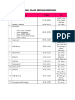 Rundown Acara Seminar Nasional