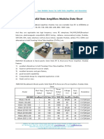 HUKINGS Solid State Amplifiers Modules Data Sheet