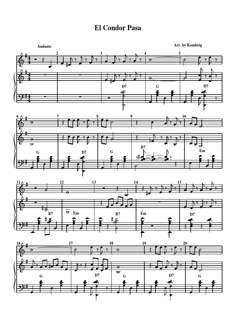 El Condor Pasa PDF