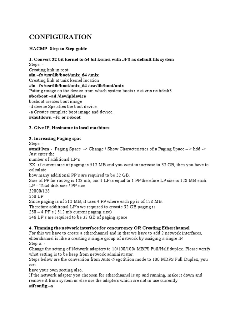 HACMP Cluster Configuration Guide | PDF | Network Topology | Computer ...