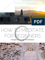 How To Meditate For Beginners Guide