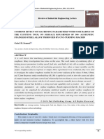 Combind Effect ofCOMBIND EFFECT OF MACHINING PARAMETERS WITH NOSE RADIUS OF THE CUSTTING TOOL ON SURFACE ROUGHNESS OF 304- AUSTENITIC STAINLESS STEEL ALLOY PRODUCED BY CNC-TURNING MACHIN Machine Tool & Serface Roughness Pak Publishing Group