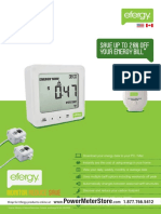 Efergy Energy Monitoring Solutionser Meter Datasheet