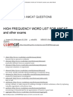 High Frequency Word List For Amcat and Other Exams - Amcatblog