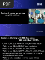 4) Working With DB2 Data Using SQL and XQuery