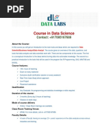 Data Science Course Brochure