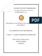 Coimbatore Institute of Technology: (Government Aided Autonomous Institution) COIMBATORE-641014