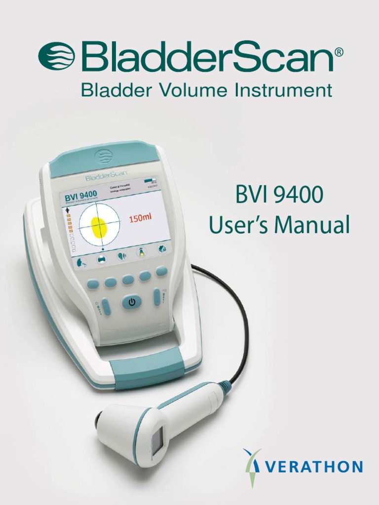 BladderScan BVI 9400 User Manual Battery (Electricity) Medical