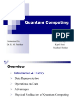 Persentation On Quantum Computing by Kapil Soni and Madhuri Borkar VNIT Under Supervision of RM Patrikar