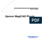 Uponor MagiCAD Plugin Users Guide