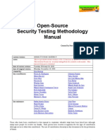 Open Source Security Testing Methodology Manual 2 0
