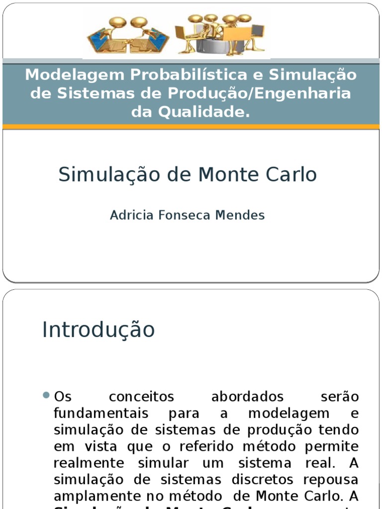 Simulação de Monte Carlo | PDF | Método de Monte Carlo | Distribuição ...
