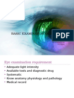 Basic Examination of The Eye Oie