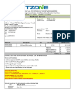 TT 30pcs AVL02 Proforma Invoice TZ20141110De To Jhonny