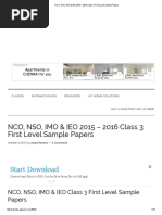 Download NCO NSO IMO  IEO 2015 - 2016 Class 3 First Level Sample Papers by Vijay Kumar SN293953212 doc pdf