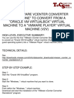 VVCS v2v Convert VirtualBox To VMware